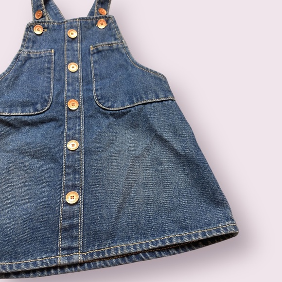 Toddler Levi’s Denim Overall Dress with Button Front Size 2T - Picture 3 of 8